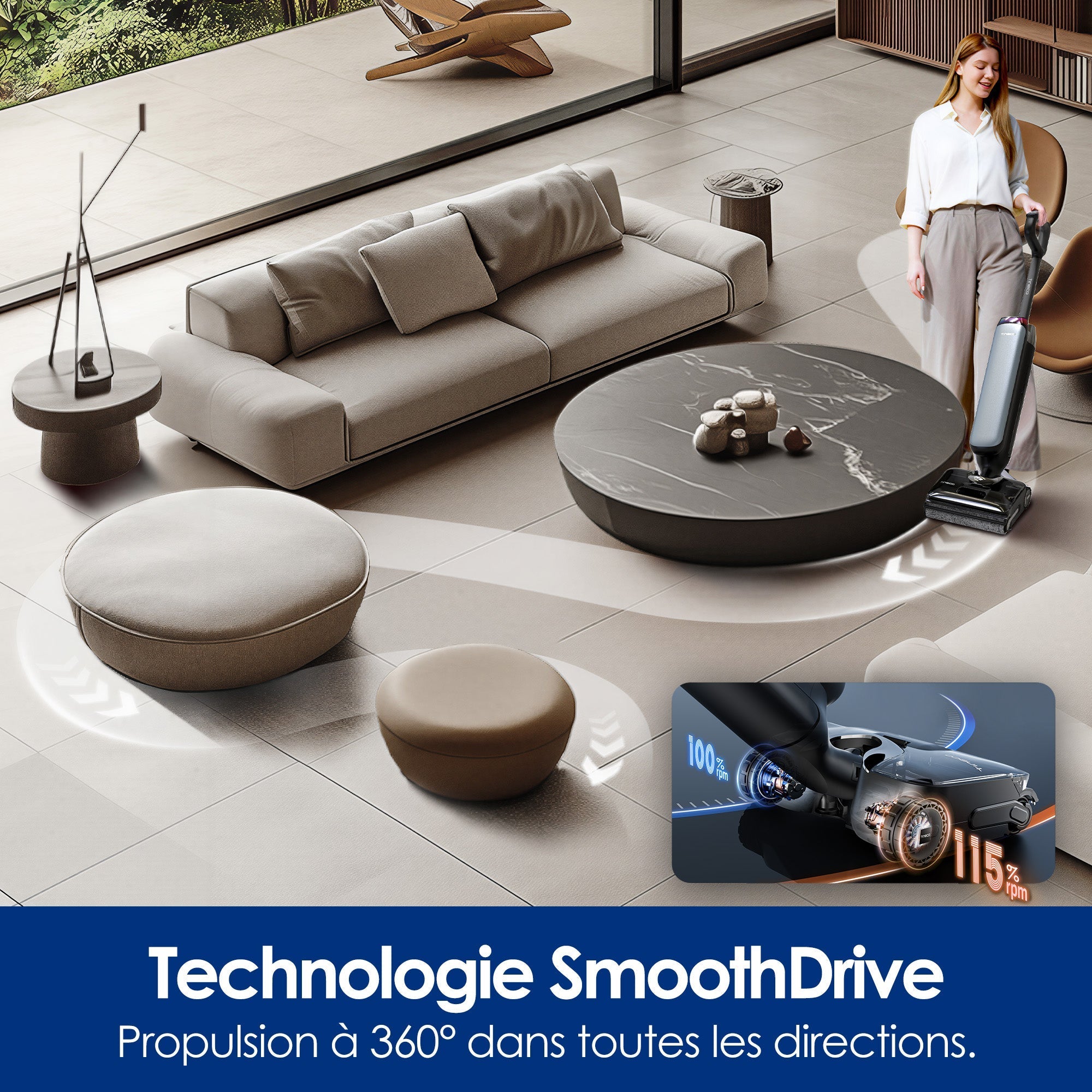 Tineco Floor One S9 Artist Steam Pro aspirateur laveur vapeur sans fil Algérie