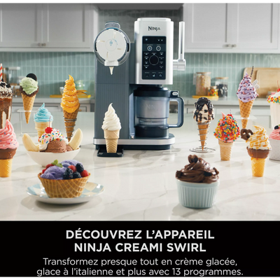Ninja Swirl CREAMi – Machine 13-en-1 pour Glaces & Délices Givrés