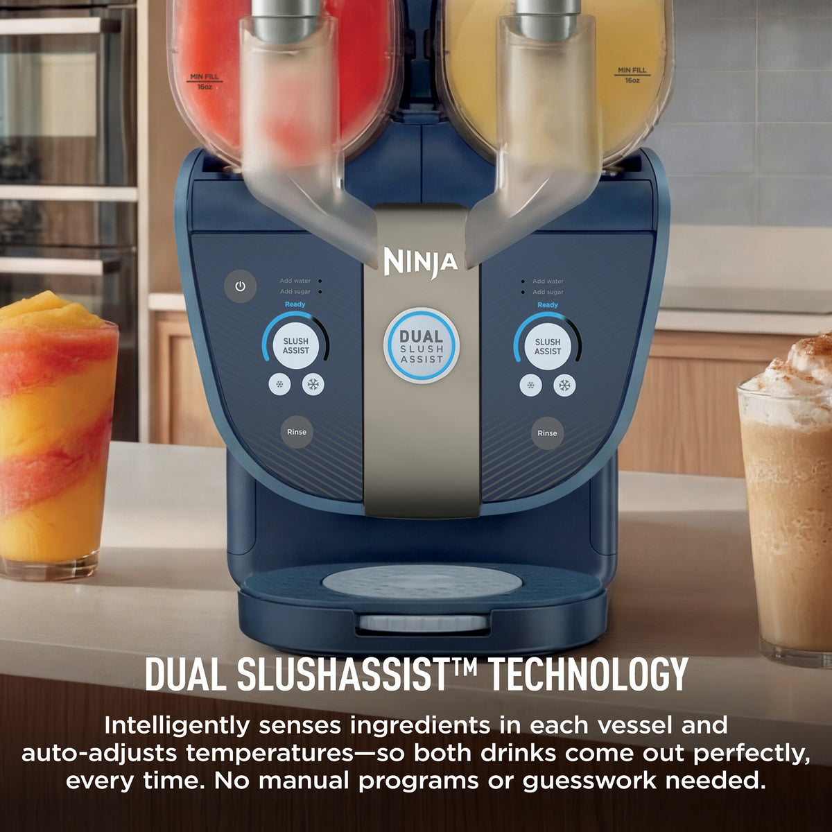 Ninja SLUSHi Twist FS701BL – Machine à Granités Double Bac