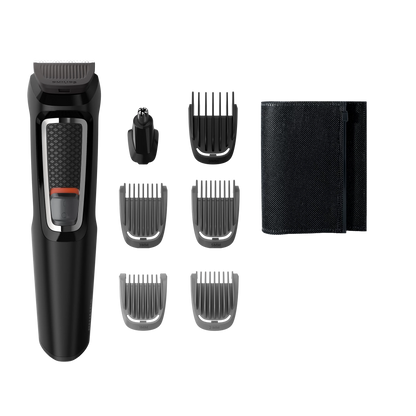 Philips Multigroom Series 3000 – Tondeuse 7-en-1 pour Visage et Cheveux"