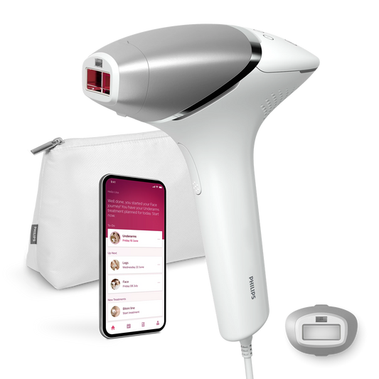 Philips Lumea Epilateur à lumiere pulsee Serie 8000 - Epilateur avec technologie SenseIQ,