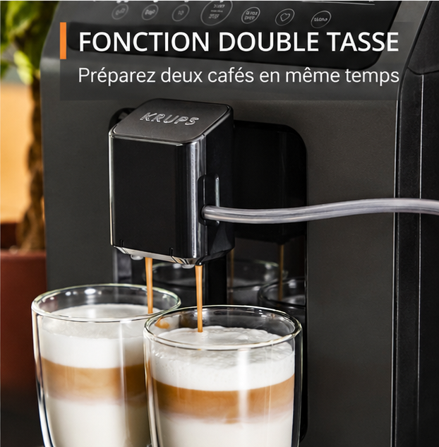 Machine à Café Krups Evidence EA89Z – Expresso Automatique avec Broyeur & One-Touch Cappuccino