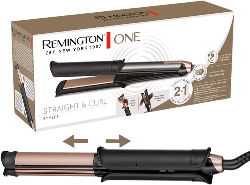 Lisseur Remington S6077 APPAREIL À COIFFER STRAIGHT & CURL ONE
