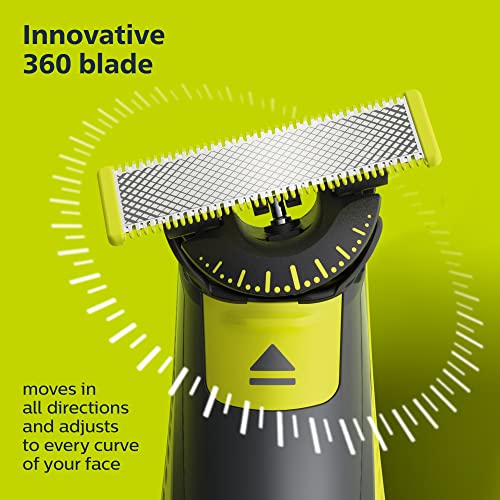 Lame OneBlade 360 : pivote dans toutes les directions pour épouser les courbes du visage