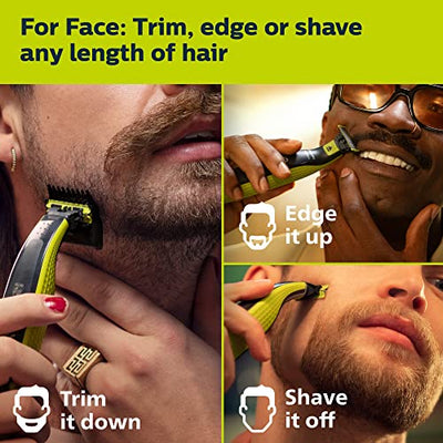Tailler, dessiner ou raser toutes les longueurs de poils avec la lame OneBlade 360