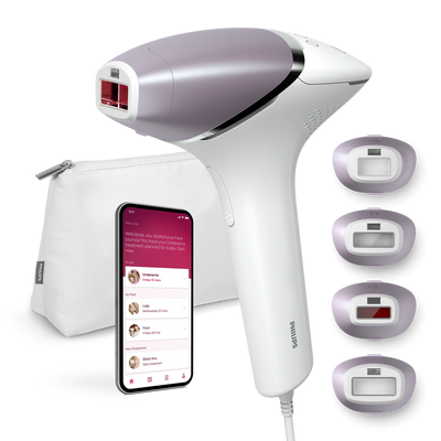 Philips Lumea Epilateur à lumiere pulsee Serie 8000 - Epilateur avec technologie SenseIQ,