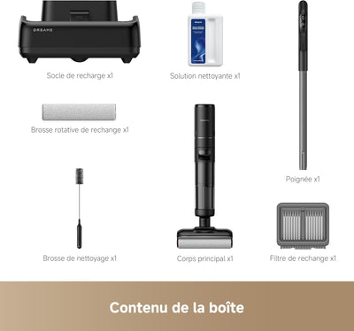 Dreame H12 pro flexreach  Aspirateur Laveur Sans Fil - Nettoyage Humide et Sec