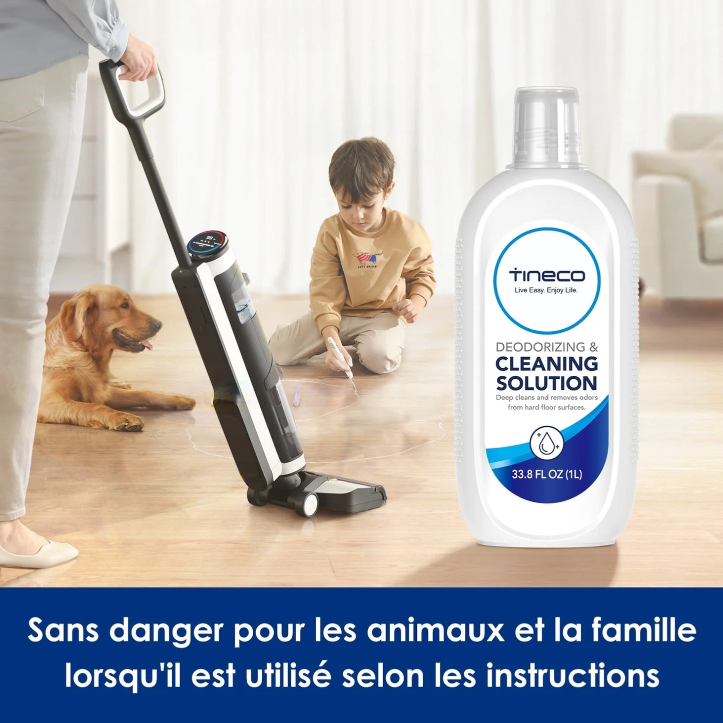 TINECO Solution de nettoyage pour aspirateur laveur 1L