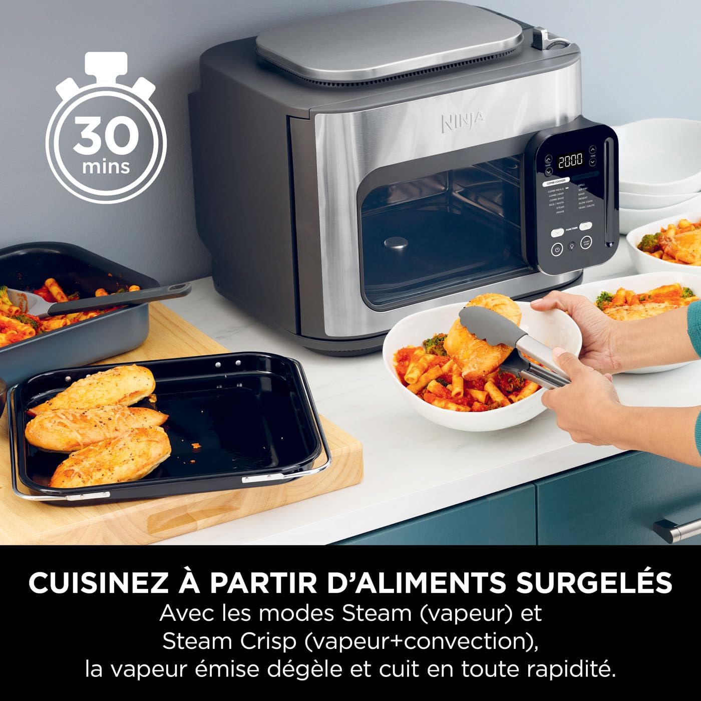 Ninja Combi Multicuiseur Four et Friteuse sans Huile 12-en-1