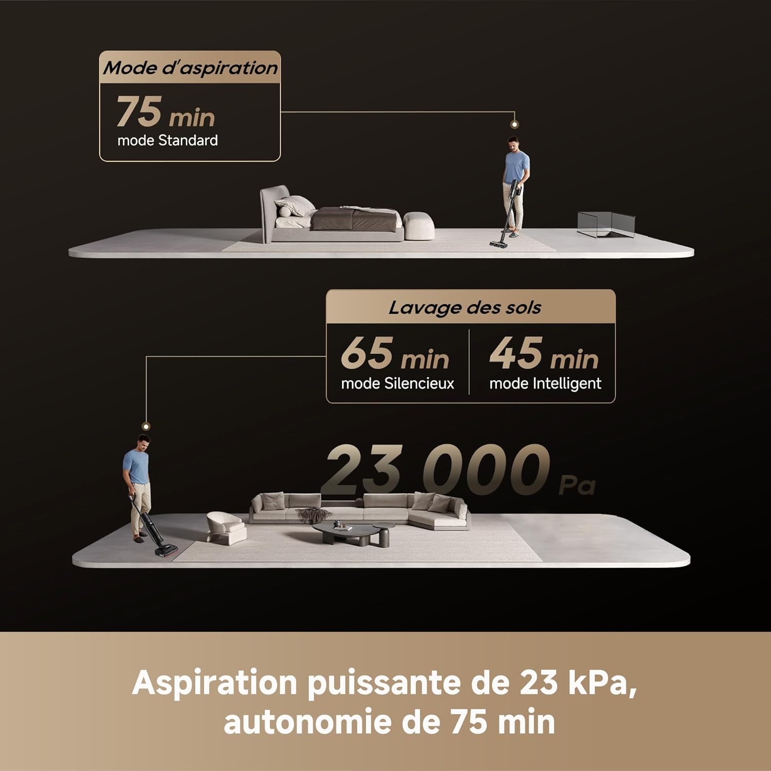 Dreame H15 Mix aspirateur laveur salon maison algérie