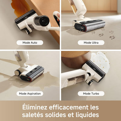 Aspirateur Mova K30 Humide et Sec, Portée Plate 180°, Aspiration 18 kPa