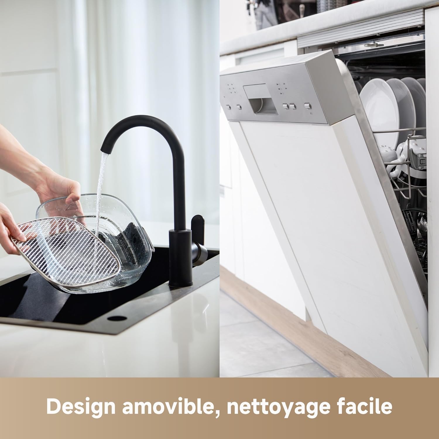 Friteuse à Air Dreame Tasti 4.5L + 2.5L - Sans Huile, Technologie Intelligente, 12 Programmes Automatiques
