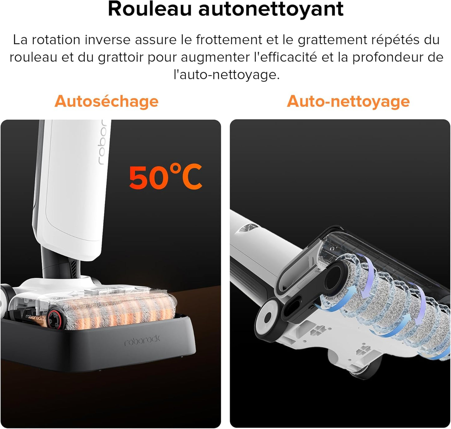 Roborock Flexi Lite – L’Aspirateur Balai Intelligent pour Nettoyage Humide et Sec