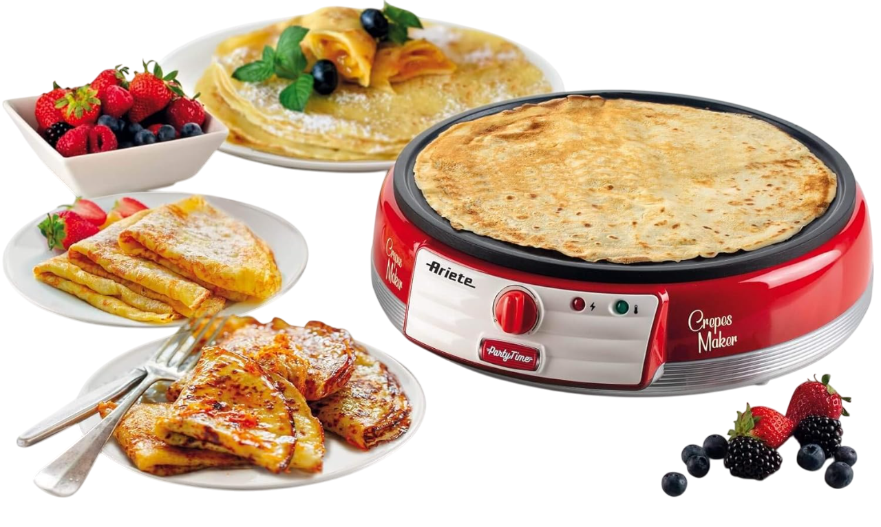 Ariete Crêpière Électrique Anti-Adhésive – L’outil parfait pour des crêpes maison réussies