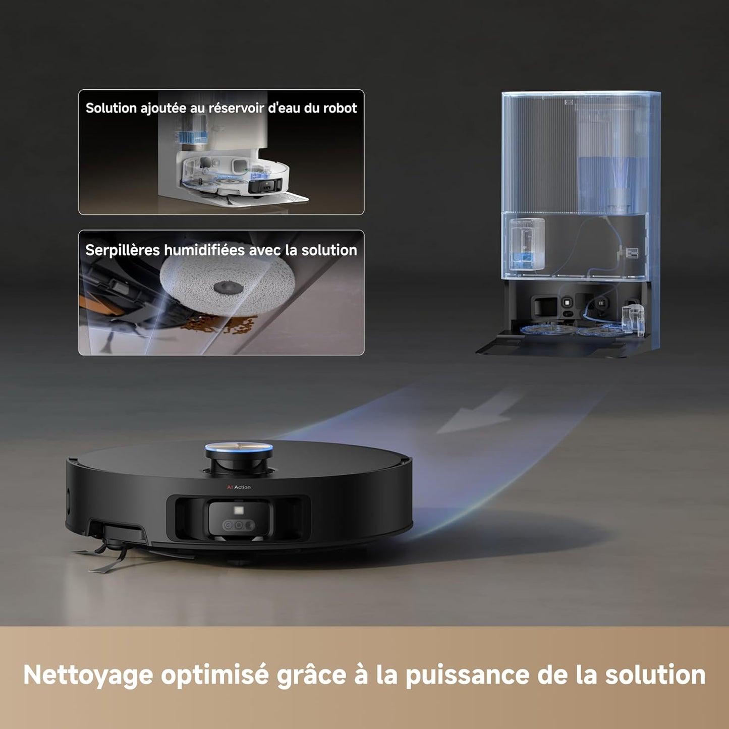 Dreame X50 Ultra Complete Noir Robot Aspirateur Laveur