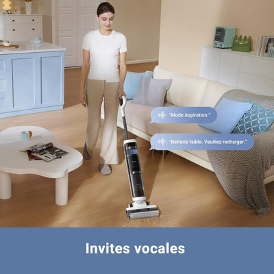Mova K20 Aspirateur Laveur Sans Fil, Aspire et Lave en 1 Passage, 30 min, Auto-Nettoyage