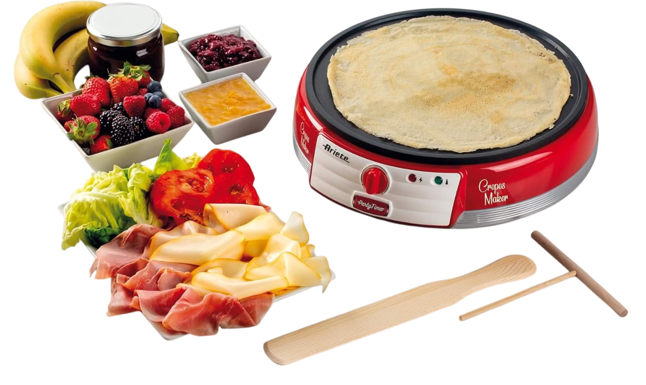 Ariete Crêpière Électrique Anti-Adhésive – L’outil parfait pour des crêpes maison réussies