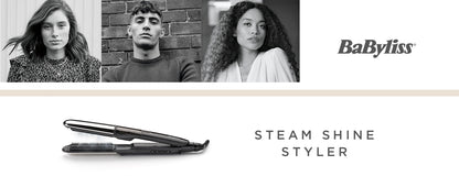 BaByliss  Lisseur vapeur Steam Shine avec plaques XL