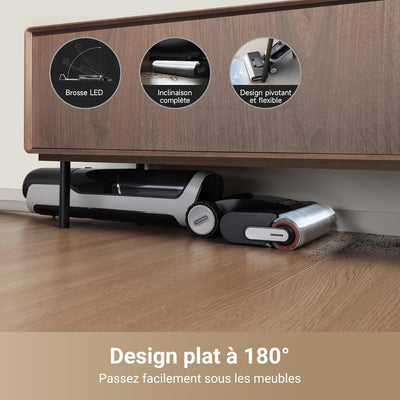 Dreame H14 Pro design plat 180 degrés nettoyage sous meuble