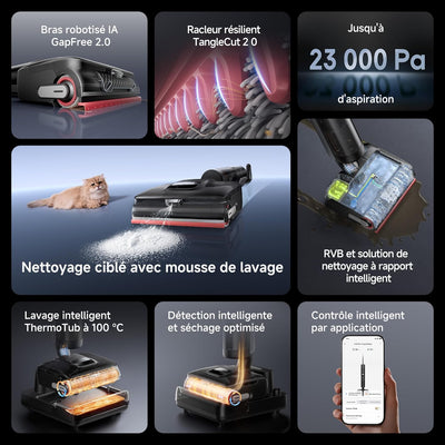 Dreame H15 Pro FoamWash - Aspirateur Laveur avec Technologie Mousse