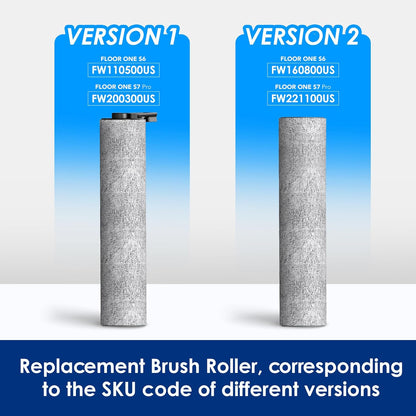 Tineco Ensemble de rouleaux de rechange HEPA et brosse pour Floor One S5