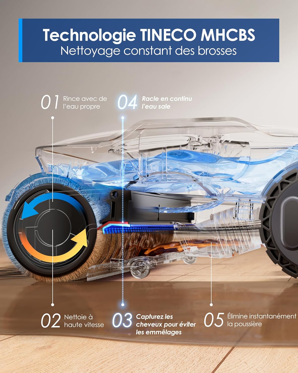 Tineco - Floor One S9 ArtistAspirateur Balai Laveur