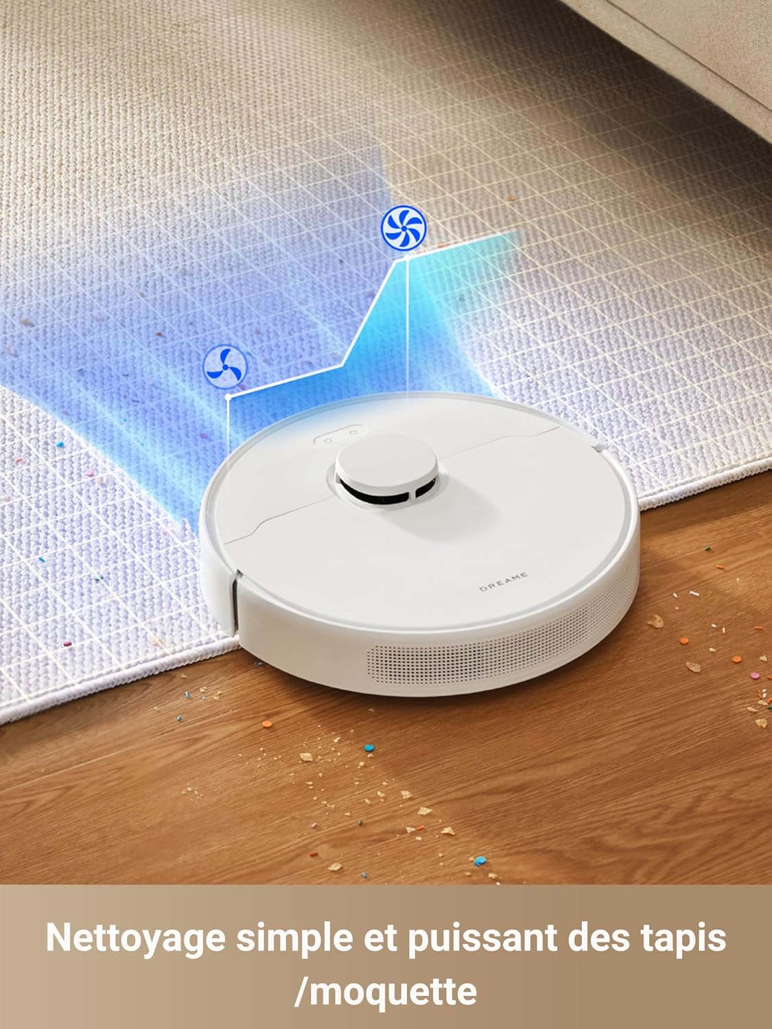 dreame D10 Plus Gen 2 Robot Aspirateur Laveur avec Vidange Automatique Poussière,