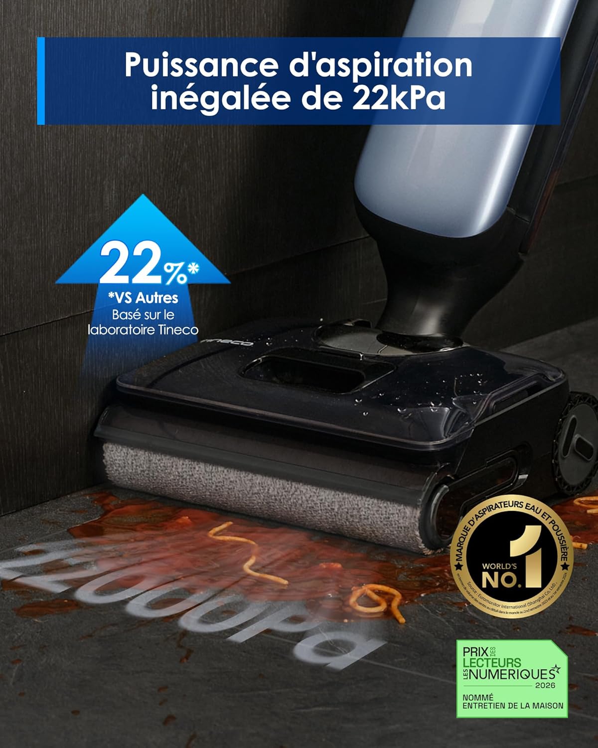 Tineco - Floor One S9 ArtistAspirateur Balai Laveur