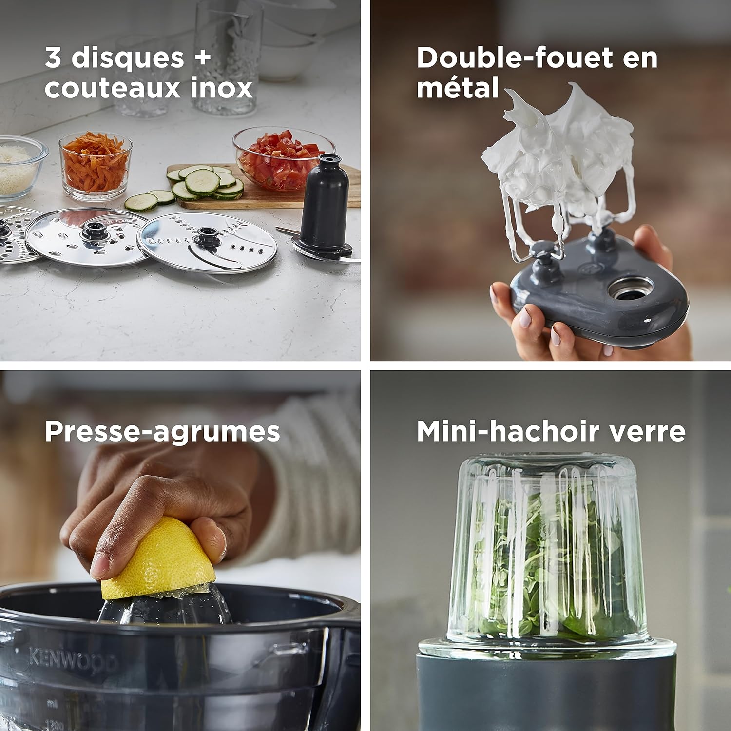Kenwood robot multi fonction  multipropriétés compact all in one system food processor
