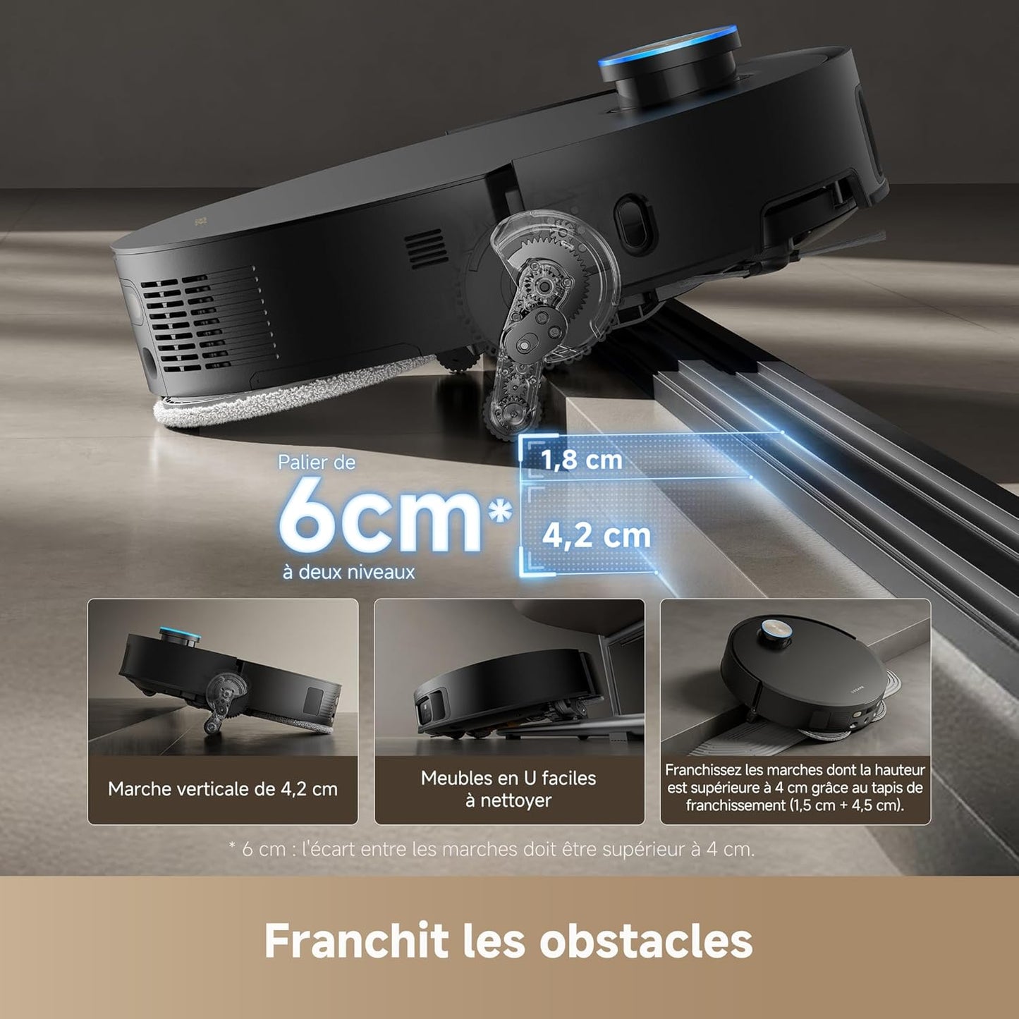 Dreame X50 Ultra Complete Noir Robot Aspirateur Laveur