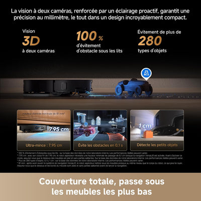 Dreame X50s Ultra aspirateur robot laveur noir 35000 Pa Algérie ClickBuyDZ