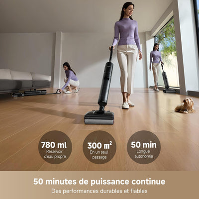 Dreame H12 pro flexreach  Aspirateur Laveur Sans Fil - Nettoyage Humide et Sec