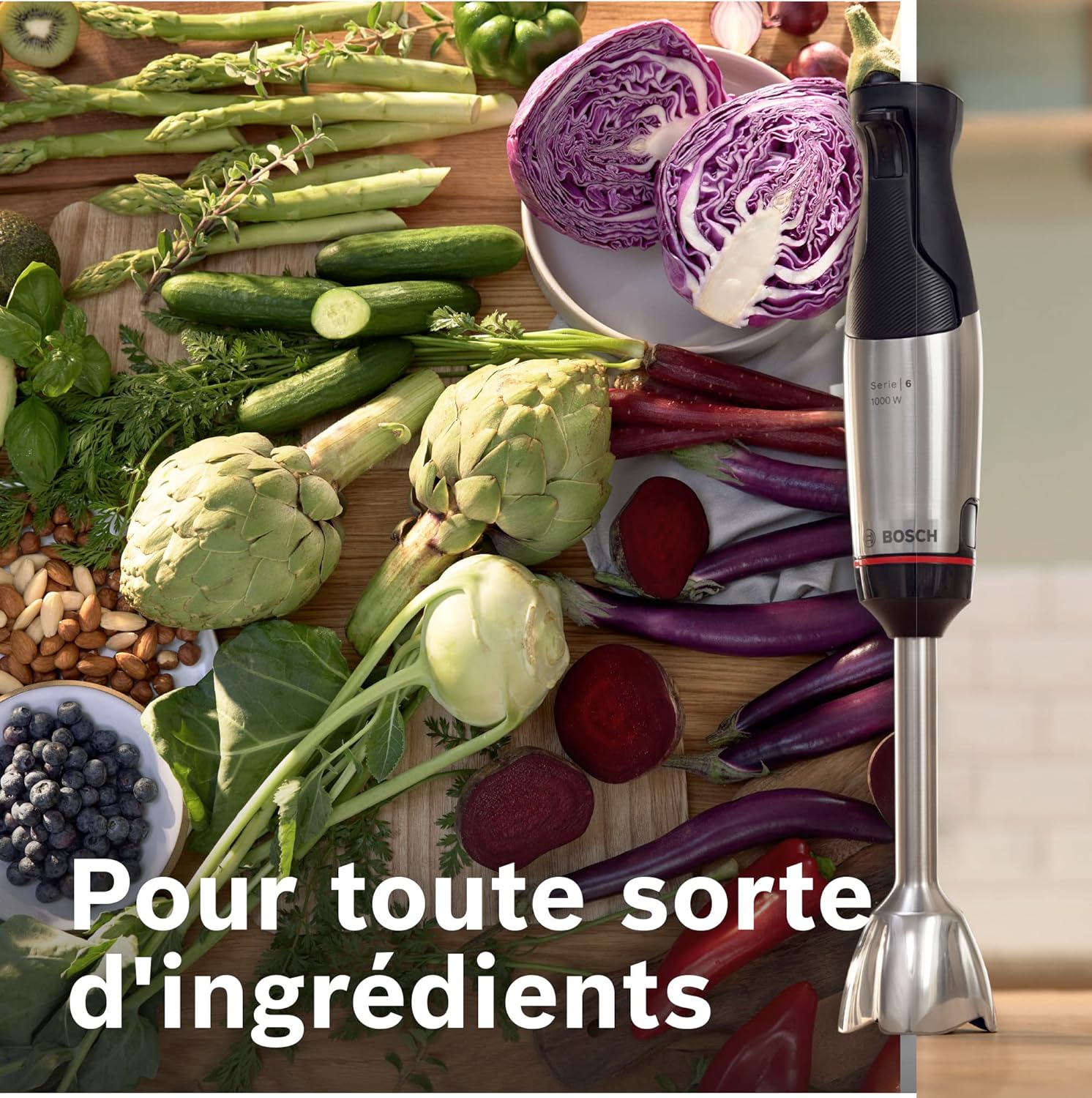 Bosch - ErgoMaster Series 4 Mixeur plongeant, 1000W,