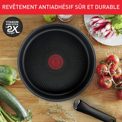 Tefal Ingenio Batterie de Cuisine 20 Pièces avec Poignées Amovibles