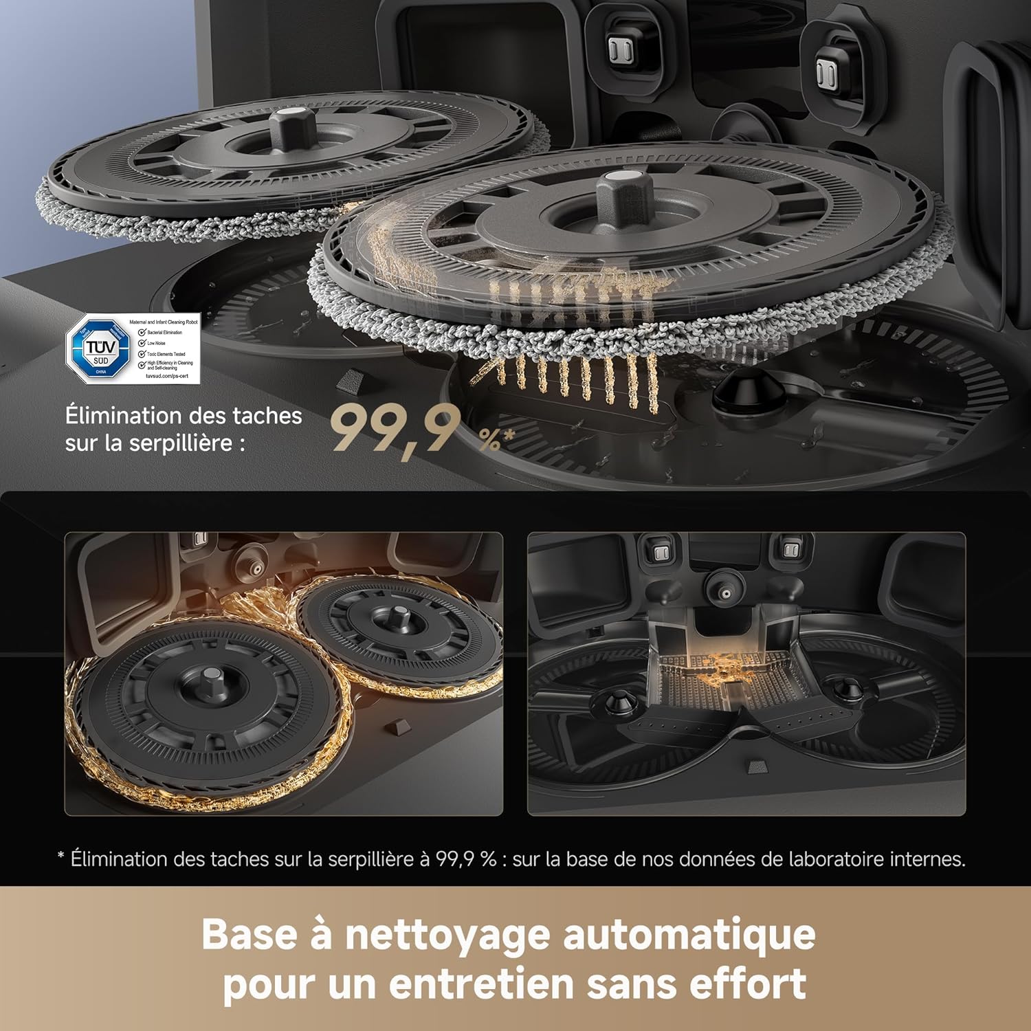 Dreame L40S Pro Ultra Noir – Robot Aspirateur Laveur Auto-Nettoyant 19000 Pa