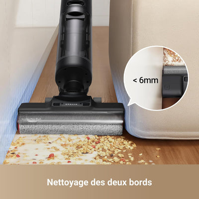 Dreame H12 Pro nettoyage coins et plinthes