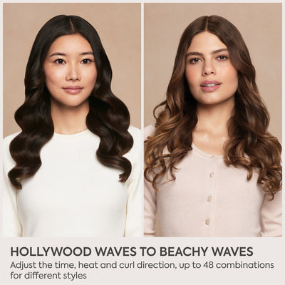 Ondulations hollywoodiennes et beachy réalisées avec le BaByliss Style Secret Air
