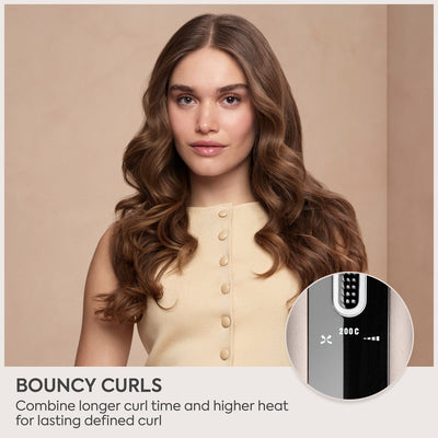Boucles définies et rebondies et écran 200°C du boucleur BaByliss Style Secret Air