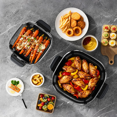 Plats cuisinés dans les bols en verre Crisp'or