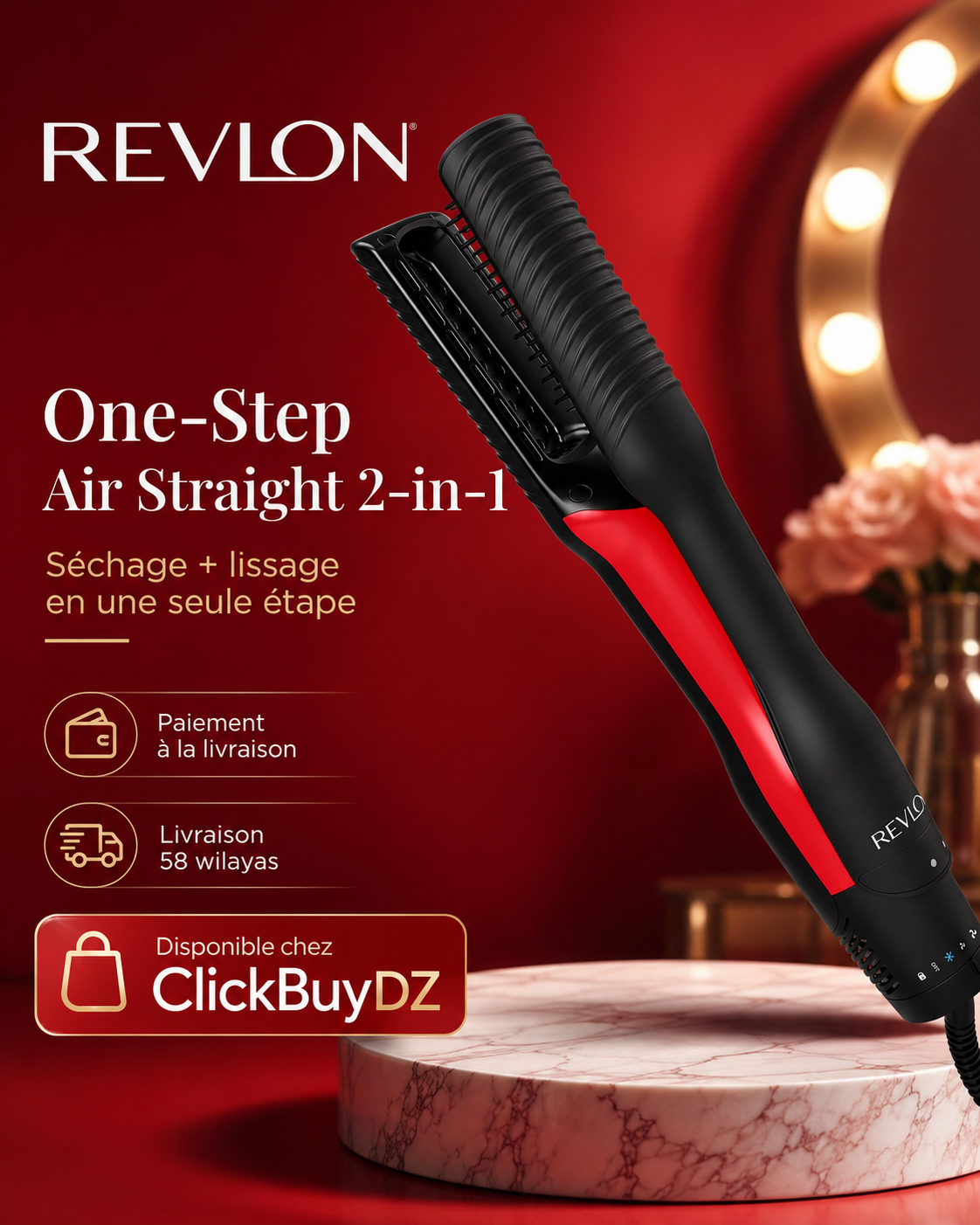 REVLON ONE-STEP Air Straight 2-IN-1