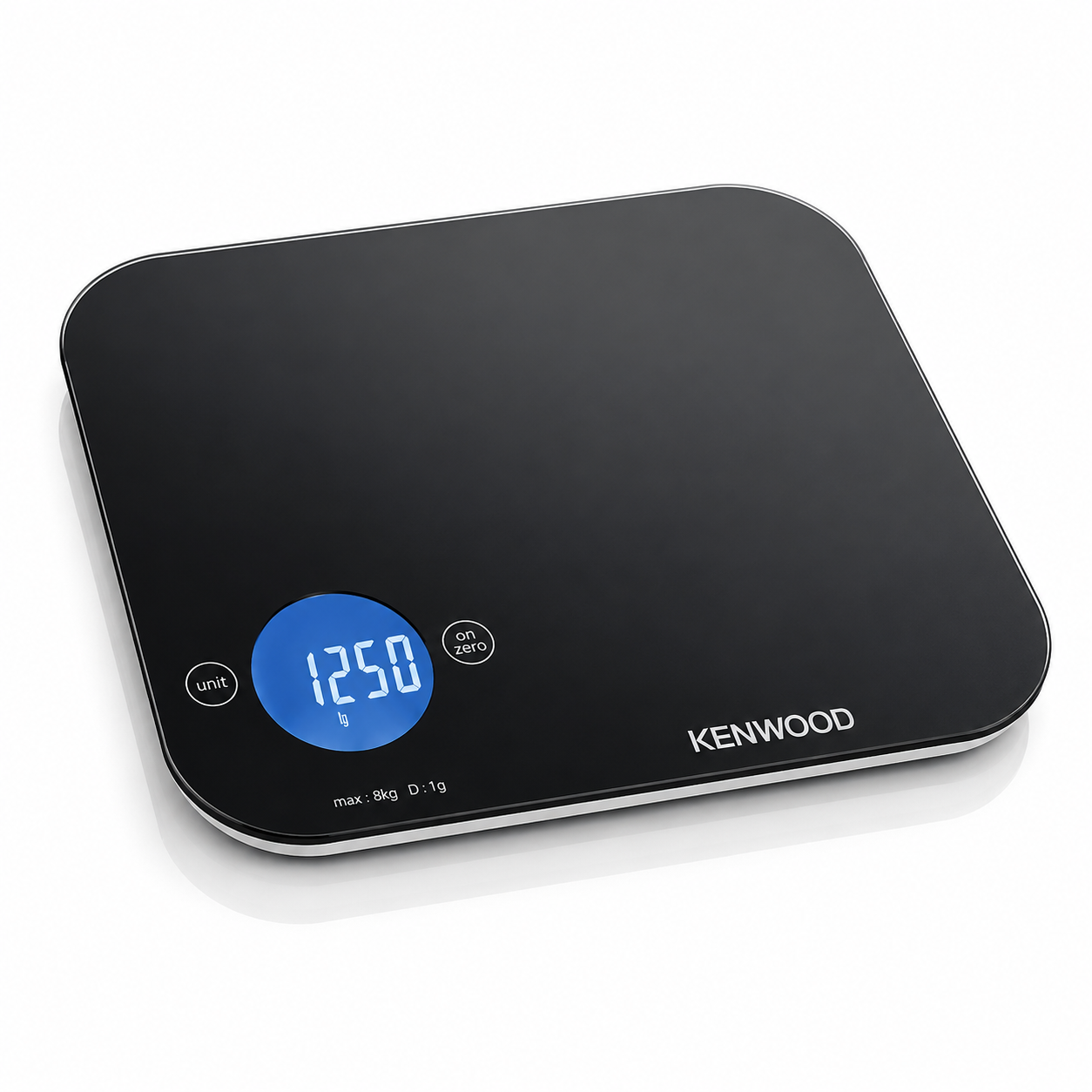 Kenwood Balance de Cuisine Numérique WEP50 – Verre Trempé Tactile, 8 kg, Noir en Algérie