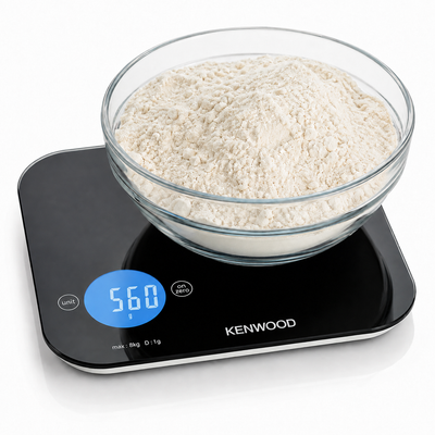 Kenwood Balance de Cuisine Numérique WEP50 – Verre Trempé Tactile, 8 kg, Noir – photo 2 – Algérie