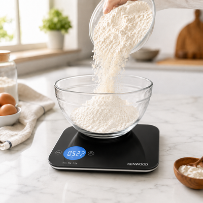 Kenwood Balance de Cuisine Numérique WEP50 – Verre Trempé Tactile, 8 kg, Noir – photo 5 – Algérie