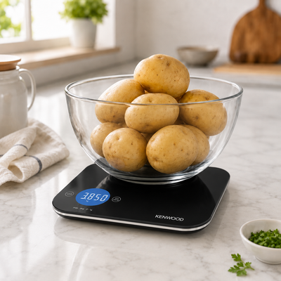 Kenwood Balance de Cuisine Numérique WEP50 – Verre Trempé Tactile, 8 kg, Noir – photo 6 – Algérie