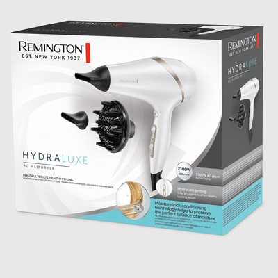 Remington HYDRAluxe Sèche-Cheveux AC8901 – 2300W, Ionic & Hydracare