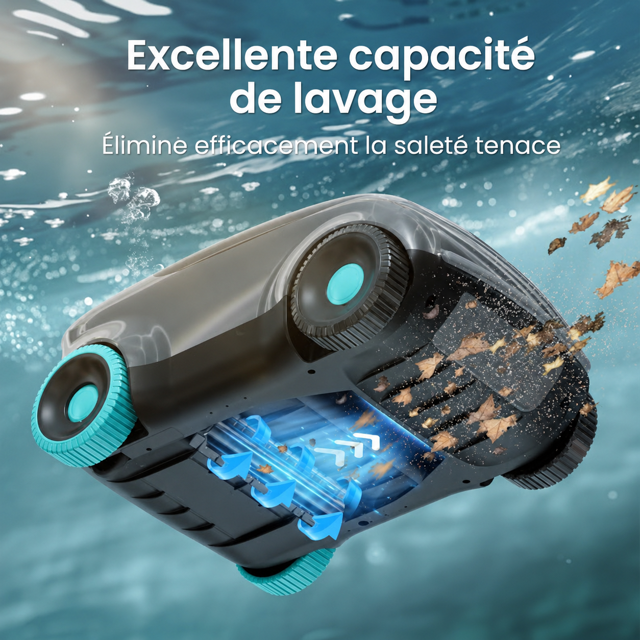 Aiper Scuba E1 – brosse et aspiration éliminent la saleté tenace