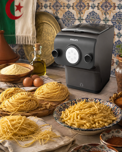 Philips Pasta Maker HR2382/15 – Machine à pâtes automatique 8 formes