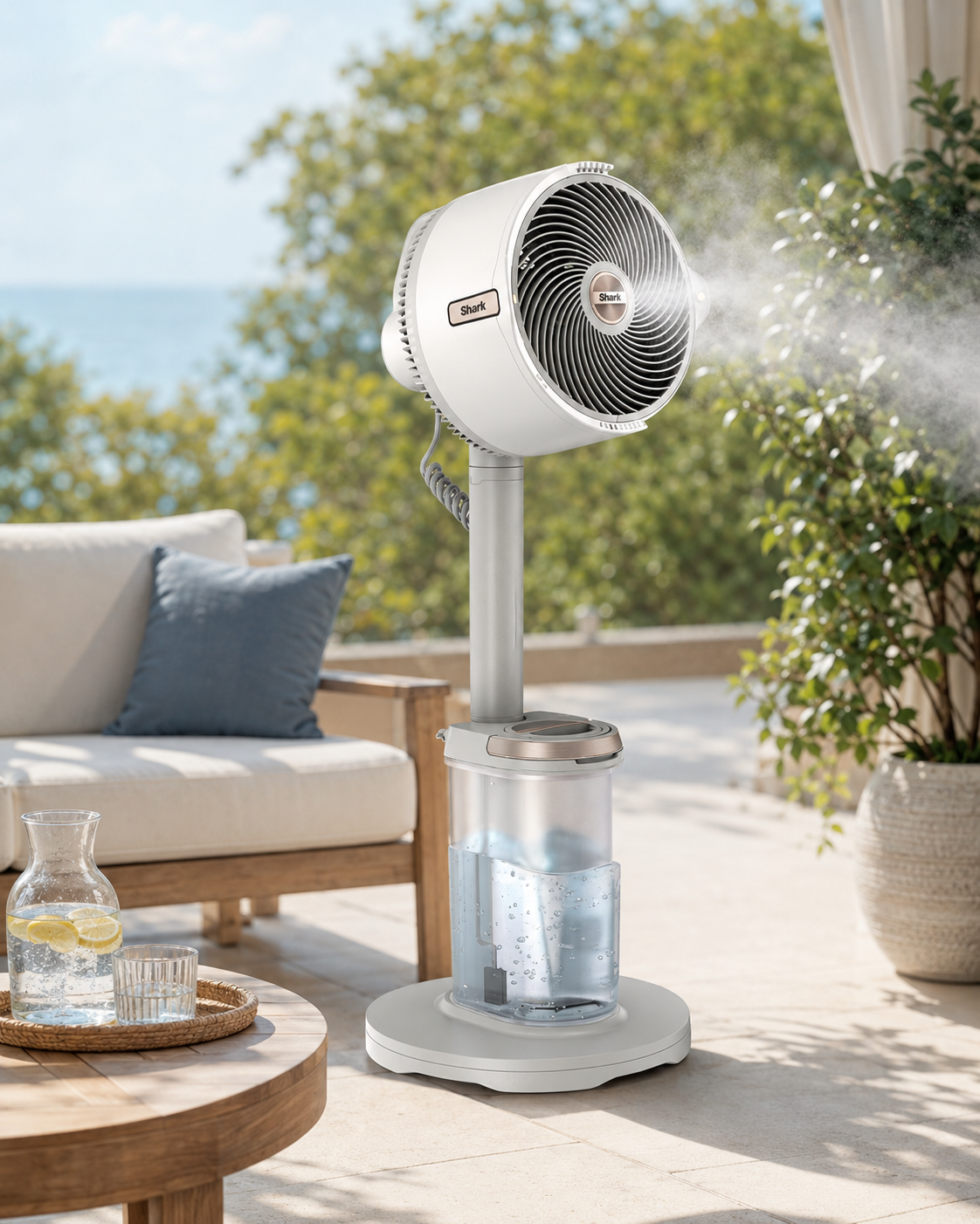 Shark FlexBreeze Pro Mist – Ventilateur Brumisateur Sur Pied & de Table Intérieur/Extérieur Sans Fil – photo 7 – Algérie