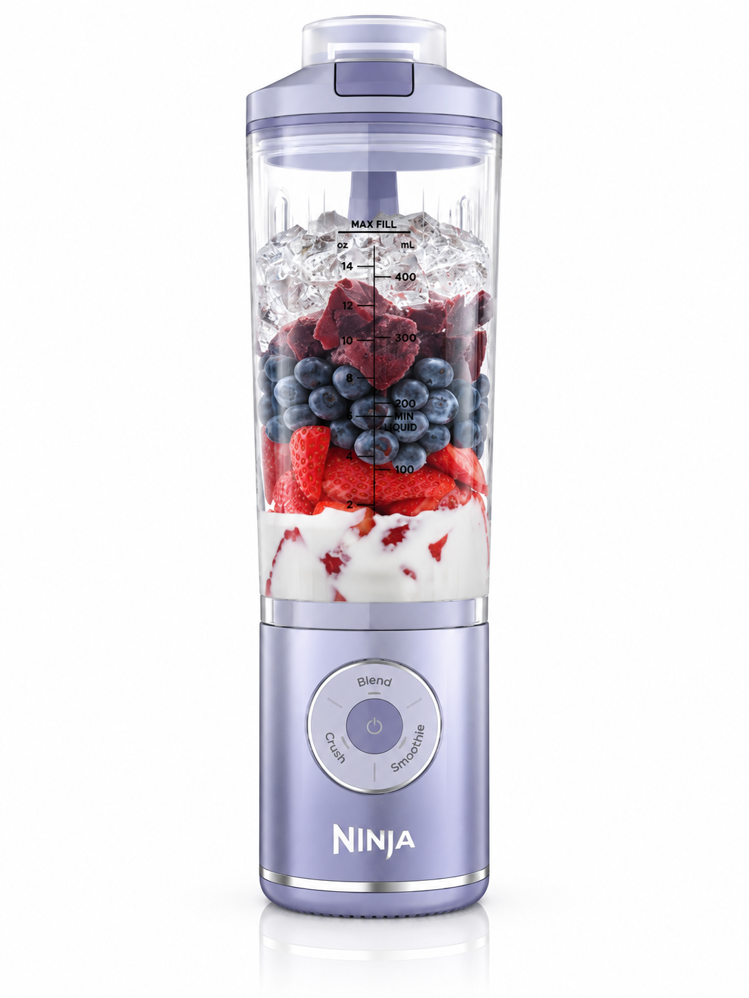 Ninja Blast Max – Blender Portable Sans Fil Rechargeable 570 ml | Auto-iQ Smoothie & Glace