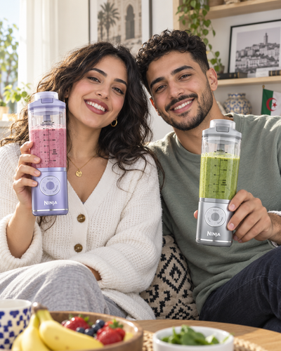 Ninja Blast Max — Pack de 2 Blenders Portables Sans Fil 570 ml (Lavande + Argent)